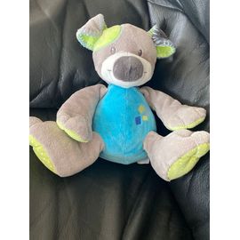 DOU KIDOU DOUDOU CHIEN GRIS VERT BLEU 25 cm DOUKIDOU 