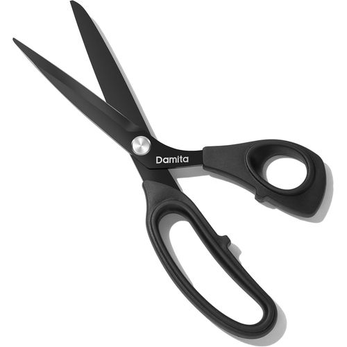 Teppd-Ciseaux De Couture 22,5 Cm Ultra Tranchants En Revêtement De Titane Avec Poignées En Tpr Confortables Et Multi-Usages