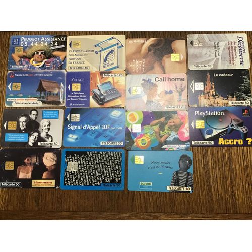 Lot De 15 Telecartes Telephoniques Anciennes - Collection