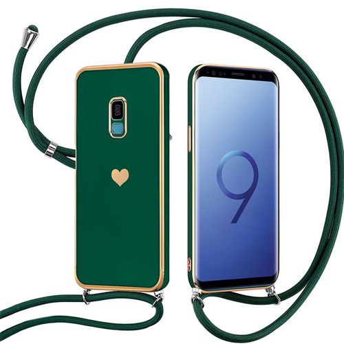 Coque Cordon Pour Samsung Galaxy S9 Vert Nuit Antichoc Motif CUr Anti-Rayures Ultra Slim Léger - Booling