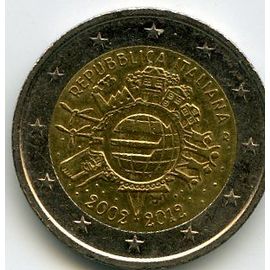 Italie 2 Euros 2012 Commémorative 10 Ans De L'euro