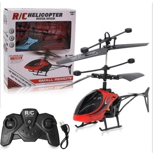 Mini hélicoptère radiocommandé avion Micro 2 canaux RC 901 - Rouge