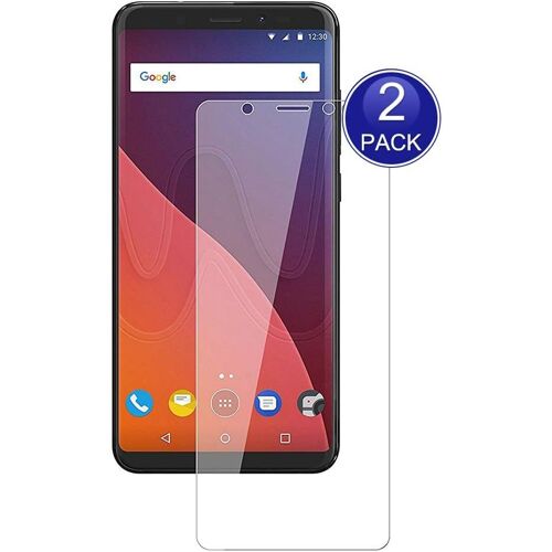 KAL-[2-Pack Protecteur D'Écran Pour Wiko View, 0.26Mm Hd Protection, 9H Verre Trempé Protector, Anti-Rayures (Note: Pas Complètement Couvert)