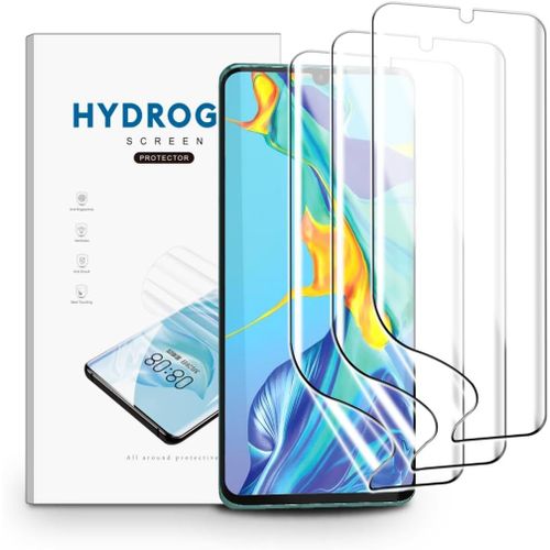 CAUC-Film Hydrogel pour Huawei P30 Pro, 3 Pièces TPU Film Protection Écran HD Clair Doux Transparent Film de Protection d'écran