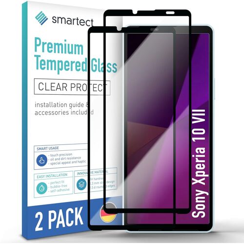 KAL-Verre Trempé [2 Pièces, Full Screen, Clear] Pour Sony Xperia 10 Vii, Protecteur D'Écran En Verre Hd Anti Rayures, Sans Bulles, Dureté 9H, 0.3Mm Ultra Transparent, Ultra Résistant