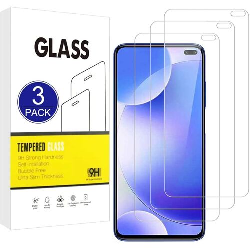 SJZG-[3 Pièces] Compatible Avec Le Protecteur D'Écran Xiaomi Redmi K30/Xiaomi Poco X2,Film De Protection 2.5D[Dureté 9H,Installation Facile] Qualité Supérieure Film En Verre Trempé