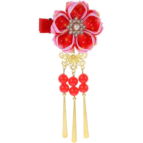 Kalanka-Kimono Pince À Cheveux Kimono Accessoires De Cheveux Kanzashi Fleur Pince À Cheveux Cravate Pour Les Filles Filles Chinois Décor De Cheveux (Style Aléatoire) 