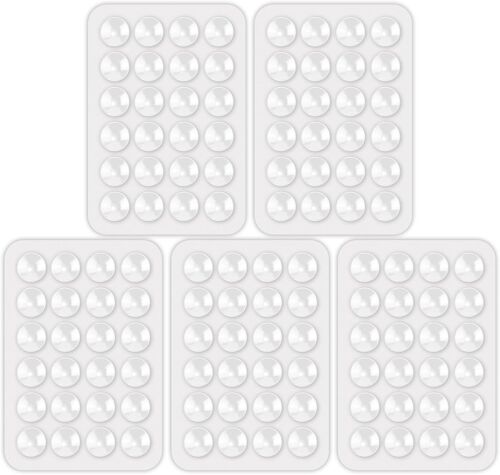 5pcs Silicone Ventouse Téléphone,Supports Polyvalent Porte Téléphone Voiture Support De Téléphone Portable Voiture Support Pour Alimentation Mobile,8 Ventouses,Blanc,8 X 5,5cm