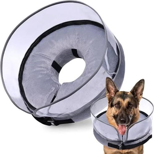 Cône Pour Chien, Collier Gonflable De Récupération Pour Chien, Collerette De Protection, Cône Réglable De Collier Élisabéthain - L