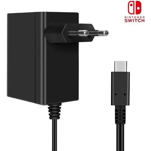 Adaptateur Secteur Nintendo Switch Chargeur De Voyage Mural Câble Type C Pour La Console La Dock Station D\'accueil Et Les Manettes N