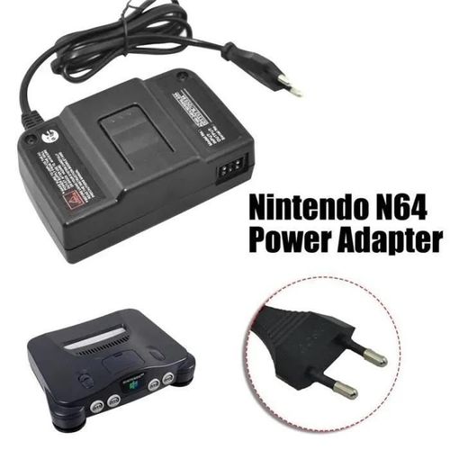 Adaptateur D\'alimentation Secteur Chargeur Mural Pour Nintendo 64 Système N64 (Eu 100-240v)