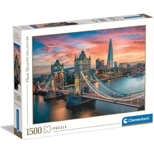 KASFL-Londres Au Crépuscule-Puzzle De 1500 Pièces-Jeu De Patience Et De Réflexion-Format Paysage-Image Net-59,2X84,3 Cm-À Partir De 10 Ans