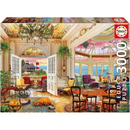 KASFL-Puzzle De 3000 Pièces Pour Adultes|Vie Sûr La Côte.Comprend Un Service De Pièce Perdue Jusqu'À Épuisement Des Stocks.Dimensions : 120X85 Cm.À Partir De 14 Ans (20332)