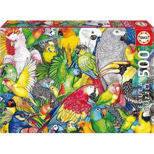 KASFL-Perroquets|500 Pièces Puzzle.Mesure : 48X34 Cm|À Partir De 11 Ans (19547)