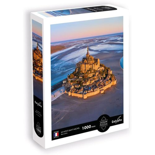 KASFL-Sentosphère-Calypto-Puzzle-Collection Paysage-Le Mont-Saint-Michel-Normandie-1000 Pièces-Un Puzzle 68,5X48 Cm-A Partir De 9 Ans-Fabrication Française