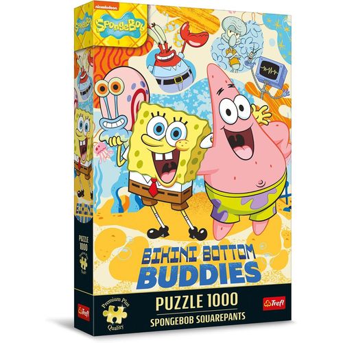 KASFL-Premium Plus Quality-Puzzle Bob L¿Éponge Carrée-1000 Pièces,Série De Puzzle Avec Les Personnages Préférés,Pour Les Adultes Et Les Enfants À Partir De 14 Ans