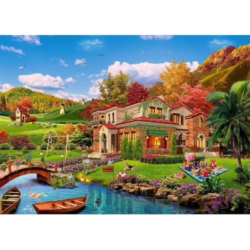 KASFL-Puzzle 1 000 Pièces Pour Adultes,Puzzle Impossible,Jeu De Patience Coloré,Jeu D'Adresse Pour Toute La Famille,À Partir De 14 Ans