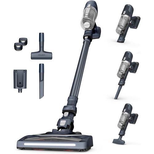 X-Pert 6.60 Aspirateur Balai Sans Fil,Léger,Puissance 100W,Autonomie 45Min,Efficace Sur Tous Types De Sols,Led Rh6831Eo,Bleu