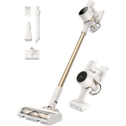 LETNERNY-R10 Aspirateur Balai Sans Fil, Aspiration Puissante De 120Aw, Autonomie De 60 Min, Filtration Avancée, Multi-Surfaces Avec Éclairage Led Idéal Pour Ménage, Poils D'Animaux Et Tapis
