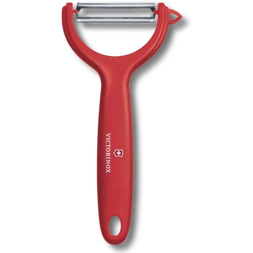 Éplucheur Pour Tomates Et Kiwis À Bord Dentelé,Double Tranchant,Inoxydable,Lavable Au Lave-Vaisselle,Rouge