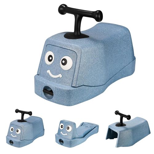 Voiture Enfant, Trotteur Bébé, Porteur Enfant De 1+ An, Poussette Bébé, Voiture Bebe Avec Rangement, Véhicule À Roulettes Bebe, Avec 4 360° Roues Silencieuses, Epp, Max 20 Kg, Indoor, Bleu