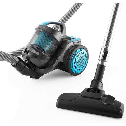 LETNERNY-Ap 8030 - Aspirateur Cyclonique Sans Sac, Filtre Hepa, Réservoir De 2 L, Puissance Réglable Électroniquement, 800 W, Noir Et Bleu