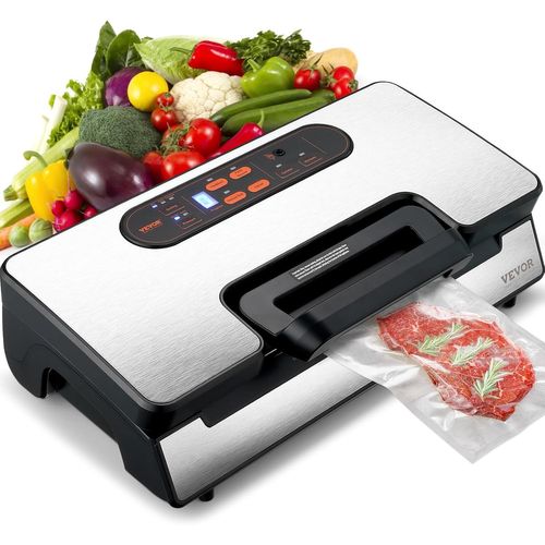 lbgwp60-MachineSous Vide Pour Aliments Secs Humides 90 Kpa Appareil De M Sous Vide 130 W Scelleuse Multifonctionnelle Auto Manuel Coupeur Intégré 2 Rouleaux Sacs Tuyau Externe Pour Conserver Aliment