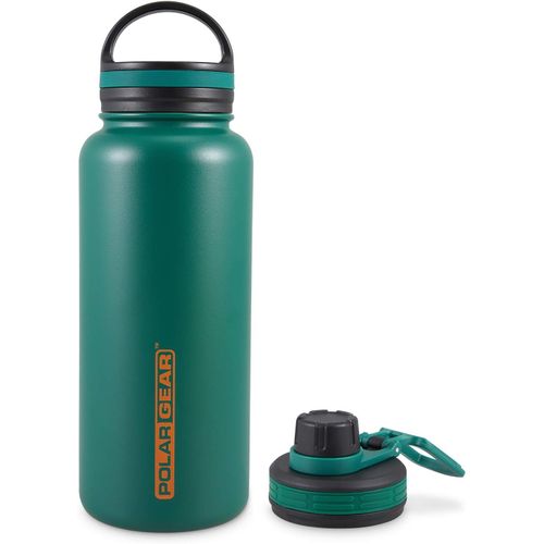 Letnerny-Bouteille Isotherme - Hydra Surge Kit Grande Bouteille D'eau Avec 2 Options De Bouchon - Double Paroi Acier Inoxydable - Garde Les Boissons Au Chaud 6 Heures Et Au Froid 12 Heures - Sports