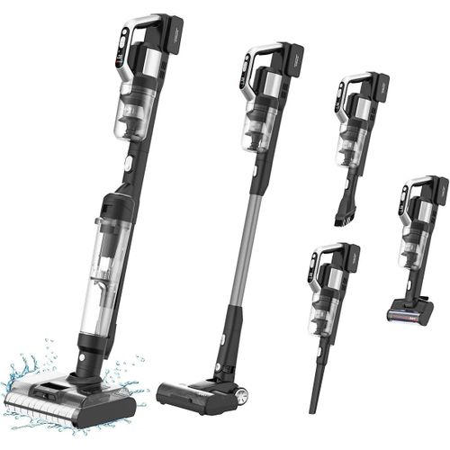 LETNERNY-Pw11 Pro Aspirateur Laveur Balai Sans Fil Eau Et Poussière 5 En 1,Avec Double Rouleau À Séchage À Air Chaud Capteur De Poussière Autonettoyant À Tapis Tube Métallique