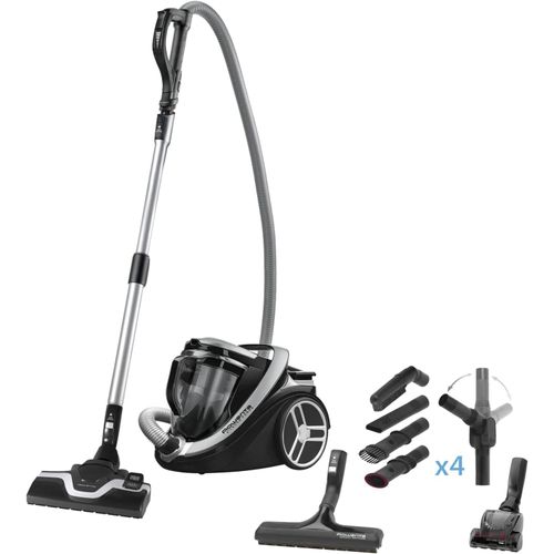 LETNERNY-Aspirateur Sans Sac Silence Force Cyclonic Home Et Car Pro 550 W Gris Métal