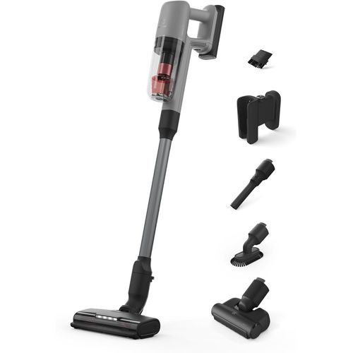LETNERNY-700 Animal, Aspirateur Balai Sans Fil, Ultra Léger 2,2 Kg, Poils D'Animaux, Ecoline, 60% De Plastique Recyclé, 30 Minutes D'Autonomie, Capacité De 0,3L, Ep71Ab14Ug, Gris
