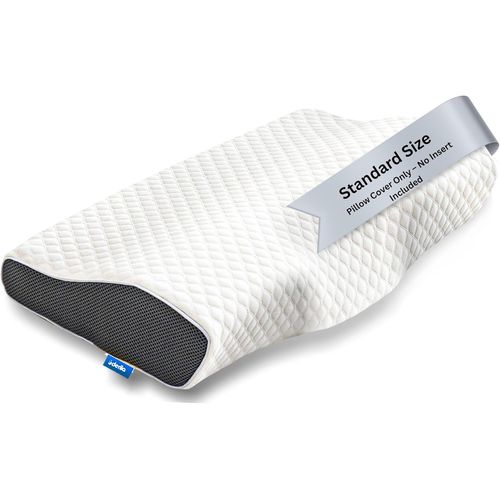 Taie D'oreiller À Mémoire De Forme Fabriquée À Partir De Matériaux De Qualité. Parfaite Pour Protéger Votre Oreiller Ergonomique. Taie D'oreiller Blanche Pour Couvrir Vos Oreillers