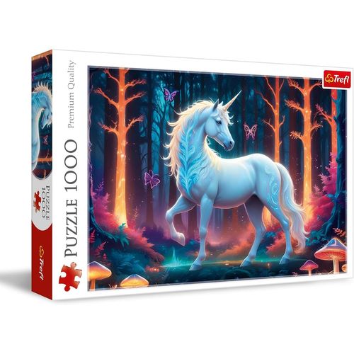 KASFL-Licorne Mystique-Puzzle 1000 Pièces-Puzzle Représentant Une Licorne Multicolore Dans Un Décor Féérique,Pour Adultes Et Enfants De Plus De 14 Ans
