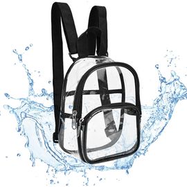 Sac à Dos Transparent, Sac à Main Unisexe Imperméable Sac à Dos D'école, pour le Travail, les Voyages, les Concerts et les Événements Sportifs