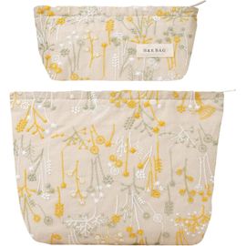 nzqaf-Trousse de Toilette Voyage, Trousses de Maquillage Brodée 2 Pièces, Trousse Maquillage Femme, Sac de Organiseur Cosmétique Sac de Maquillages Femme, Cosmétiques à Glissière Portable