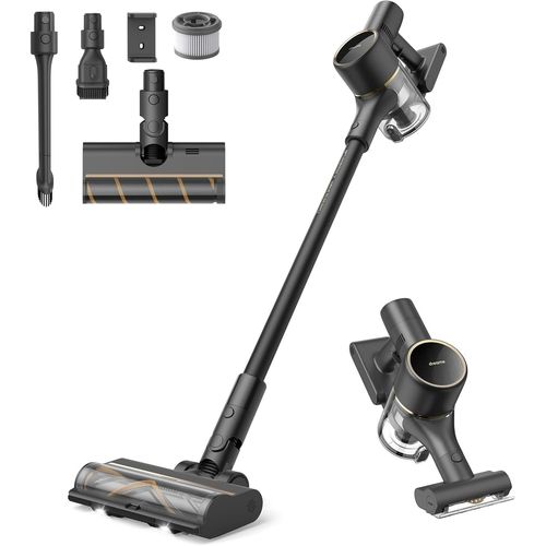 Hamiltion-R10 Pro Aspirateur Balai Sans Fil, Aspiration 150Aw, Autonomie 65Min, Brosse Multi-Surfaces, Lumières Led, Élimination Poils D'Animaux, Parfait Pour Maison Et Voiture, Léger Et Polyvalent