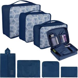 Lot De 8 Cubes D'Emballage Pour Valises - Organiseur De Bagages - Sacs
