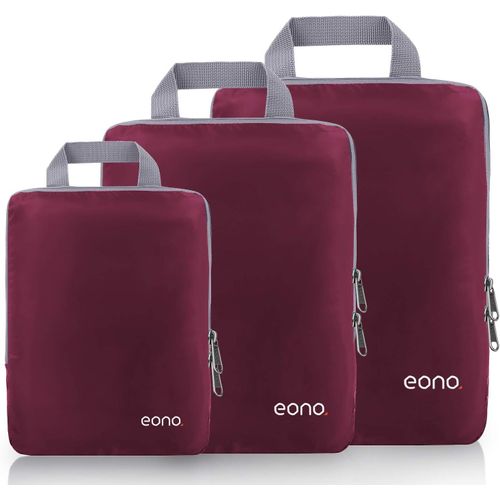 BHHBB-Lot de 3/4/6 Organiseurs de Bagage Bagage Sac Compression pour Voyage Maquillqage Vêtement Sac Organisateur Rangement de Valise Compression Packing Cubes