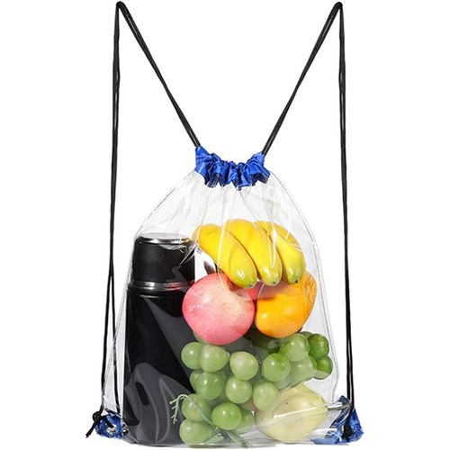 nzqaf-Flintronic Sac à Cordon Transparent étanche en PVC - Sac à Dos Sport Pour Yoga, Gym, Voyages