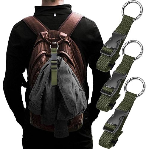 nzqaf-3 Pièces Sangles de Bagages, Ajout de Bagages, Pince à Veste, Libérez Vos Mains, des Sangles de Ceinture de Valise Réglables, des Accessoires de Voyage pour Connecter des Bagages ou Un Sac à Do
