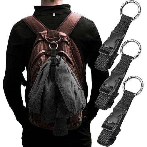 JGD-3 Pièces Sangles de Bagages, Ajout de Bagages, Pince à Veste, Libérez Vos Mains, des Sangles de Ceinture de Valise Réglables, des Accessoires de Voyage pour Connecter des Bagages ou Un Sac à Dos