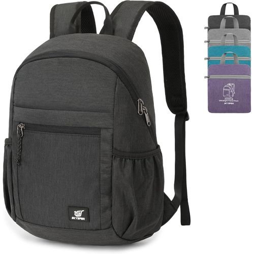 nzqaf-Sac à Dos Pliable Avec Protection RFID, 18L Sacs a Dos Randonnée Ultra Léger pour Homme Femme pour Randonnée Voyage Sport Vélo