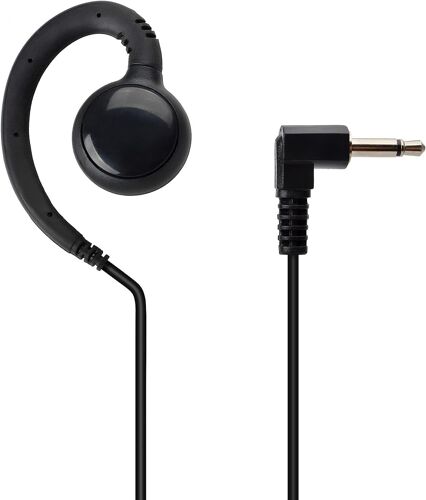 KALANKA-Oreillette 3,5 mm pour réception/écoute Uniquement, Haut-Parleur de sécurité en Forme de C, Micro avec Prises Audio 3,5 mm pour Radio Jambon, Talkie-walkie