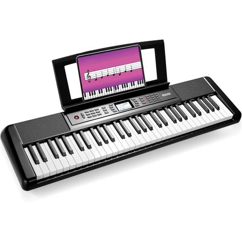 Clavier Piano 61 Touches, Piano Numérique, Avec Pupitre, Fonction D'Enregistrement Et De Programmation,Pour Enfants, Adultes, Débutants