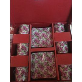 Service À Café 6 Tasses + 6 Sous-Tasses Neuf Idée Cadeau