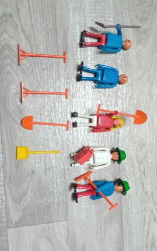 Lot Figurines Play Big Ouvriers