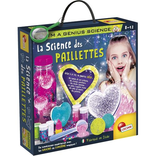 KAAQL-I'M A Genius-Le Laboratoire Des Paillettes-La Science Des Glitters-Jeu Educatif Scientifique-Expériences Avec Grains De Lumière Magiques-Pour Enfants À Partir De 8 Ans
