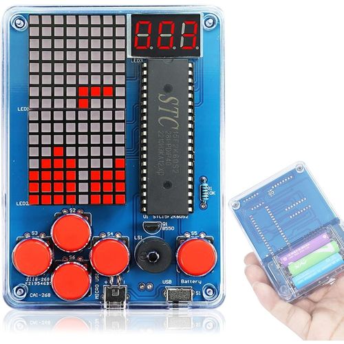 KAAQL-Kit De Construction Électronique,Console De Jeu Portable,Kit Électronique,Kit De Soudure,Apprentissage De La Soudure Pour Les Étudiants Et L'Utilisation Quotidienne Scientifique,