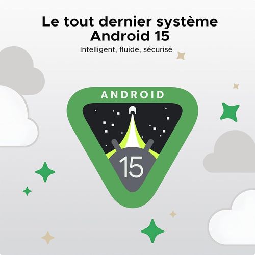 Tab A9 Tablette Android 15,Tablette 10 Pouces,Unisoc T310,12Gb Ram+64Gb Rom(Tf 2Tb),6580 Mah Tablette Tactile,5G Wifi/Double Haut-Parleur/8Mp/Type-C/Gms/Bluetooth/Face Id/Jack 3,5 Mm,Gris
