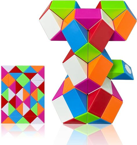 Serpent Magique Puzzle De Serpent 48 Blocs-Magic Snake Cube-Cube De Serpent Magique-Faveurs De Fête D'anniversaire Pour Enfants Multicolor 1